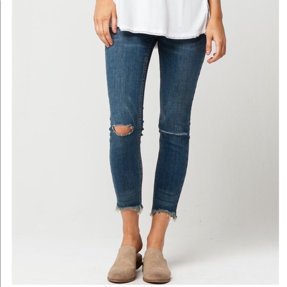 Free People Denim - Free People Raw Hem Jeans